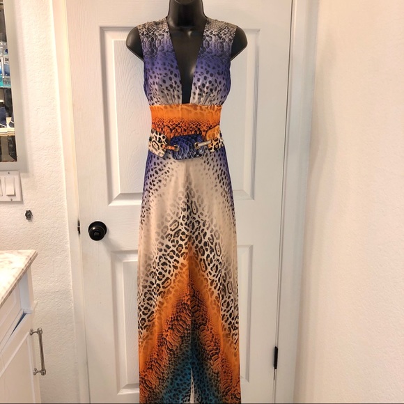Multi-colored Marciano Gown(NWOT) - Picture 4 of 16